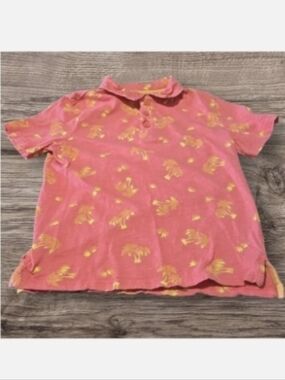 BOY'S RUSTIC BLUE HAWAIIAN POLO SHIRT